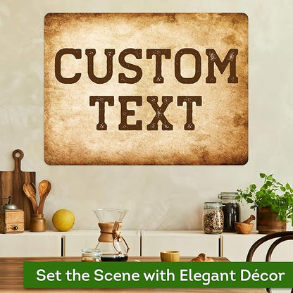 Custom Sign, Custom Street Sign, 11 Font Colors, 13 Font Styles, 4 Hole Options, 22 Sizes, 18x24 Inches, Rust Free DiBound, Fade Resistant, Made in USA by My Sign Center (Vintage)