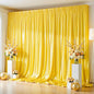 10x10 ft Yellow Gold Glitter Backdrop Curtain for Parties, Wrinkle Free Glitter Photo Backdrop Drapes 2 Panels 5x10FT Shimmer Back Drop Cloth for Wedding Birthday Stage Photography Background