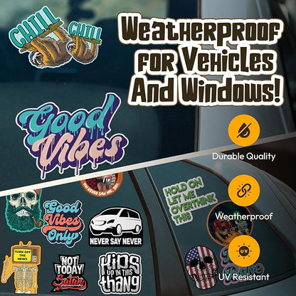 Large Custom Vinyl Decals – Full Color Personalized Sticker Decals Printing | Custom Business Logo Stickers for Windows, Stores, Walls, Doors, Cars, Trucks, Windshield, & More
