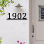 Personalized Metal House Number Sign | Custom Metal Address Sign for Outside | Personalized Meta | House Number Sign | Housewarming gift (Number)