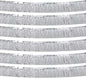 Silver Foil Fringe Garland 10FT 6packs, Metallic Foil Tinsel Fringe Banners for Parade Float Decorations Wedding, Birthday Party Graduation (six Silver)