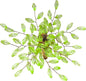 Napkin Rings Set of 6 for Dining Table Decoration Parties Everyday Metal Napkin Holder Leaf Green (Pack of 6)