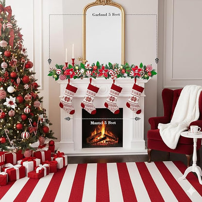 Christmas Peppermint Garland