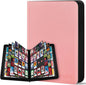 Card Binder 16 Pocket, Zipper Trading Card Binder Holds 1024 Cards, Double-sided Side Loading Card Storage Album, Ringless Card Protector, Card Collection Binder for TCG, MTG, Game Sport Card, Pink