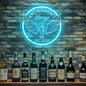 Custom Lounge Neon Sign for Home Bar Wall Decor, Personalized LED Neon Bar Name Signs for Men Dad Gifts, Dimmable Customizable Light Up Signs for Man Cave Lounge Basement Bar Tavern Bistro Business