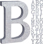 TONIFUL 8 Inch Silver Glitter Letter B Table Centerpiece A-Z Silver Birthday Party Decorations,Silver Alphabet B for Birthday,Chrismas,Graduation,Bridal Shower,Wedding,Anniversary Party Supplies