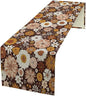 Boho Floral Table Runner, Vintage Country Farmhouse Daisy Flowers Modern Kitchen Dining Room Decoration for Indoor and Outdoor Wedding Party Banquet Table Runner 13x70 Inch