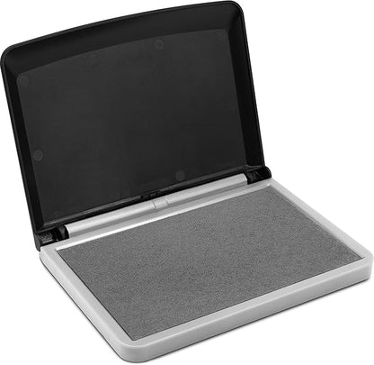 MaxMark Large Gray Stamp Pad - 2-3/4" by 4-1/4" - Premium Quality Felt Pad