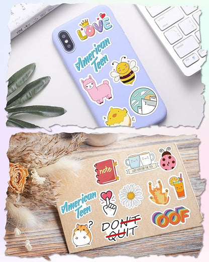 Sticker for Water Bottles, 100 Pcs/Pack Cute Vinyl Waterproof Vsco Laptop Stickers for School Students Gifts Classroom Teachers Prizes Stickers for Kids Teens Girls