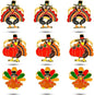 KPOSIYA Thanksgiving Napkin Rings Set of 24, Turkey Napkin Rings Vintage Alloy Fall Napkin Holders for Holiday Dinner Parties, Weddings, Family Gatherings