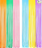 Pastel Tinsel Curtain Party Backdrop - GREATRIL Pastel Color Foil Fringe Curtain Photo Booth Streamers for Birthdays Easter Baby Bride Shower Unicorn Girls Party Decorations