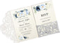 DORIS HOME 50pcs Laser Cut Wedding Invitations with Envelopes and RSVP Cards Silver Glitter, 4.7x7.1 Personalized Invitation Cards for Wedding, Anniversary Invitations with Envelopes