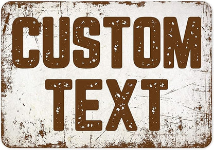 Custom Sign, Custom Street Sign, 11 Font Colors, 13 Font Styles, 4 Hole Options, 22 Sizes, 7x10 Inches, Rust Free DiBound, Fade Resistant, Made in USA by My Sign Center (Rustic)