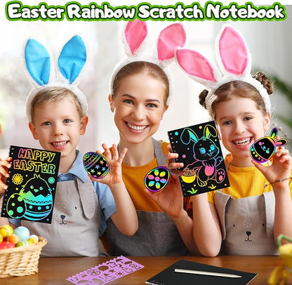 Party Favors for Kids: 36 Pack Rainbow Scratch Art Notebook Back to School Students Classroom Gifts Bulk for Girls Boys Goodie Bags Stuffers, Return Gifts for Birthday Party Favors Bulk