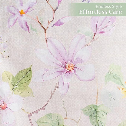 Maison d' Hermine Table Runner 100% Cotton Single Layer Table Runners 108 inches Long Decorative for Home Kitchen Dining Party Wedding Bridal Shower Spring Summer (Magnolia Mornings, 14.50" x 108")