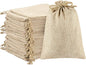 ANPHSIN 75 Pcs Small Burlap Gift Bags with Drawstring - 5.4" x 3.7" Burlap Favor Sacks, Mini Gift Wrapping Bags for Wedding Baby Shower Classmates Festival Party Favors, DIY Craft