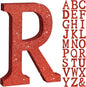 TONIFUL 8 Inch Red Glitter Letter R Table Centerpiece A-Z Red Birthday Party Decorations,Red Alphabet R for Birthday,Chrismas,Graduation,Bridal Shower,Wedding,Anniversary Party Supplies