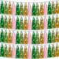4P Sage-Green Pink-Gold Foil Fringe Metallic Tassel Garland, Tassels Banner Streamers for Parade Floats, Bachelorette, Wedding, Birthday, Halloween, Christmas, Bridal/Baby Shower Party Decorations