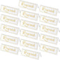 Jetec 16 Pieces Reserved Sign Acrylic Clear Reserved Table Tent Signs Table Number Holders for Wedding Printed Seating Reservation Restaurant Business Office Meeting Party (Gold)