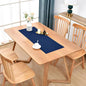 Farmhouse Navy Blue Table Runner Small Short Table Runners 36 Inches Coffee Table Runner for Dresser Living Room Bedroom Holiday Party Banquet 12X36 Inch