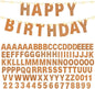 TaoBary 112 Pcs DIY Letter Kit Glitter Customizable Banner Letters Include 107 Letters and Numbers 3 Rope and 2 Needles for Birthday Halloween Christmas Wedding Valentine Party Decor(Glitter Orange)