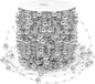 JULBEAR Beads Garland Decoration, 1Rolls 131Feet Silver Christmas Pearl Strands Chain Bead Garland for Christmas Tree Fireplace Wreath Gift Bouquet Crafts Wrapping Party Centerpieces Decoration