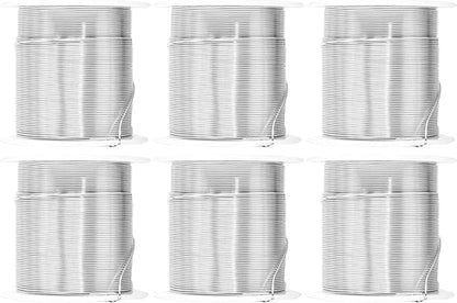 Mandala Crafts 22 Gauge Anodized Aluminum Craft Wire for Jewelry Making - 450 FT Colored Flexible Silver Combo Wire - Bendable for Bonsai Armature Crafting Sculpting