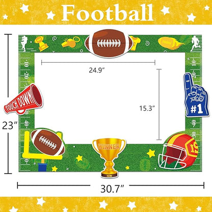 Super Bowl Game Photo Frame Party Supplies Decoration Large Size,Football Sport Game Day Party Supplies