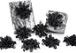 HUIHUANG Black Bows for Gift Wrapping Curly Gift Bow 5 inch x 8 Counts Self-Adhesive Ribbon Bows for Presents, Paper Bag, Party Favors, Wrapping Accessories, Holiday Wedding Decoration