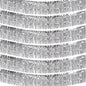 We Moment 6 Pack 10 Feet Silver Foil Fringe Garland Metallic Tinsel Banner Wall Hanging Fringe Curtain Glitter Backdrop Banner for Parade Floats Birthday Bachelorette Silver Party Decorations