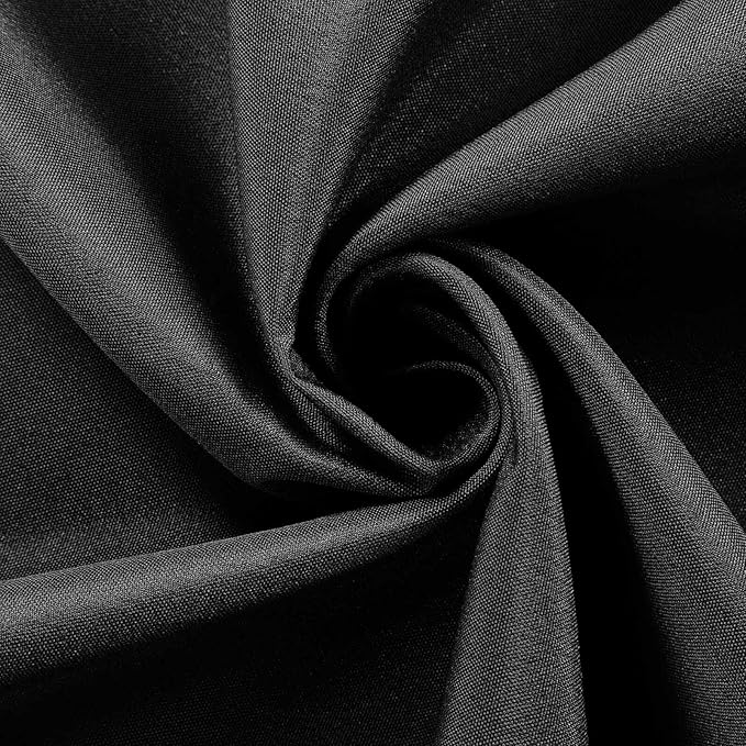 Efavormart 54x54 Black Wholesale Linens Seamless Polyester Square Linen Tablecloth for Wedding Banquet Party Restaurant