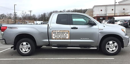 Car Magnet Signs Custom - 24"x12" (Set of 2), 30-mil Thickness with Rounded Corners (Wood)