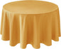 Biscaynebay Fall Tablecloth Textured Fabric Round Tablecloths 70", Fall Gold Thanksgiving Autumn Harvest Water Resistant Fabric Tablecloths for Kitchen, Dining, Wedding, Parties Machine Washable