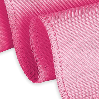 LTC LINENS 10 Pack 120 Inch Round Tablecloth Fuchsia for 60 Inch Round Table - Bulk Round Table Cover - Washable, Wrinkle Resistant Polyester Fabric Cloth for Wedding, Party