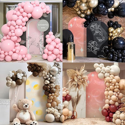 Wedding Arch Cover 6.6FT Spandex Arch Backdrop Cover Stretchy Backdrop for Wedding Birthday Party Decoration Baby Shower