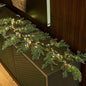 Birchlitland Christmas Garland with Lights Cadar Lighted Garland Battery Operated with Timer or USB Light 6FT 80 LED Fairy Lights, Faux Vine with Lights for Mantel Fireplace and Holiday Decor