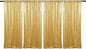 JYFLZQ Gold Sequin Backdrop Curtains 2ft x 8ft 4 Panel Glitter Photo Booth Backdrops Sparkly Photography Background Drapes for Parties Wedding Bridal Showers