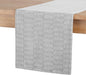 Martha Stewart Honeycomb Modern Farmhouse Reversible Table Runner, Charcoal Grey, 15"x72"