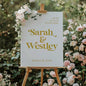 Personalized Wedding Welcome Sign, Customized White Acrylic Sign for Wedding, 3 Optional Sizes, 29 Design Colors - Wedding Plaque for Welcome Sign, Customizable Wedding Décor