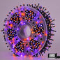 YEGUO 165ft 500 LED Halloween Lights Outdoor Waterproof, Orange and Purple String Lights Indoor, Green Wire Christmas Tree Lights Plug in with Timer Memory 8 Modes