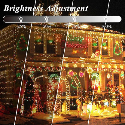 300 LED Color Changing Christmas Lights, 35 Colors 98FT String Lights Halloween Decorations, Waterproof Twinkle Fairy Light Clear Wire for Bedroom Indoor Outdoor Holiday Xmas Tree Wedding Party