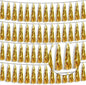 4P Gold Foil Fringe Tassel Banner Garland Metallic Tinsel Streamers Wall Hanging Curtain Backdrop Banner for Parade Floats, 2024 Graduation Decorations, Wedding Party Decoration