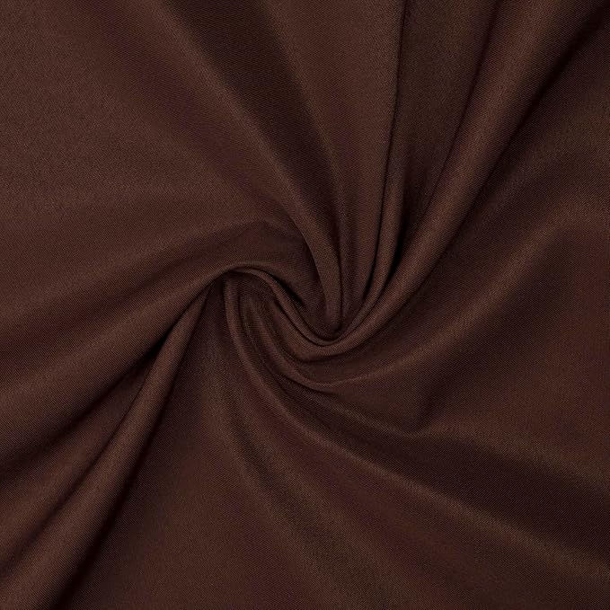 Gee Di Moda Square Tablecloth - 85 x 85 Inch Chocolate Table Cloth for Large Square or Round Tables - Heavy Duty Washable Fabric - for Buffet Table, Holiday Party, Dinner, Wedding & Baby Shower