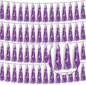 4P Light Purple Foil Fringe Tassel Banner Garland Metallic Tinsel Streamers Wall Hanging Curtain Backdrop Banner for Parade Floats, 2024 Graduation Decorations, Father's Day Party Decoration