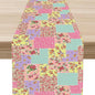 Boho Patchwork Table Runner, Vintage Farmhouse Colorful Wildflowers Bohemian Paisley Flower Table Center Decor for Home Kitchen Dining Patio Holiday Party Indoor Table Decorations, 13"x72" Inch