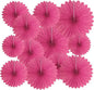 20 Pcs Rose Red Hanging Paper Fan, Hanging Honeycomb Round Paper Fans for Weddings, Birthdays, Easter, Baby Showers, Classroom, Events Ceiling Party Supplies Decorations