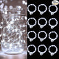 pozzolanas 12 Pack White Battery Operated String Lights - 7ft Waterproof Fairy Lights with 20 LEDs for Home, Mason Jar, Party, Wedding, Halloween, Christmas Decorations