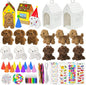 Cinrobiye 12 Sets Adopt a Puppy Party Favors DIY Dog Party Boxes Set Include 12 DIY Dog Boxes 3.93 Inch Mini Dogs Hats for Birthday Adopt A Pet Party Supplies Crafts