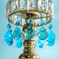H&D HYALINE & DORA 3Inch Crystal Suncatcher Bauhinia Prisms Pendants 10Pcs Chandelier Crystals Replacement Hanging Sun Catcher Beads for DIY Arts Crafts Decor (Lake Blue)