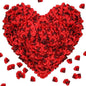 2000Pcs Rose Petals, Artificial Flower Petals Fake Rose Petals for Romantic Night,Wedding,Proposal Anniversary Flower Decorations (Big Red Dot Black, 2000pcs)